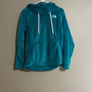 The North Face Teal Fleece Hoodie